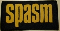 SPASM - yellow Logo - woven Patch